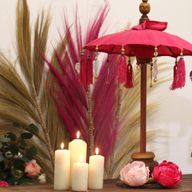 Bali Home Decor чадър - памук - розов - 40 см