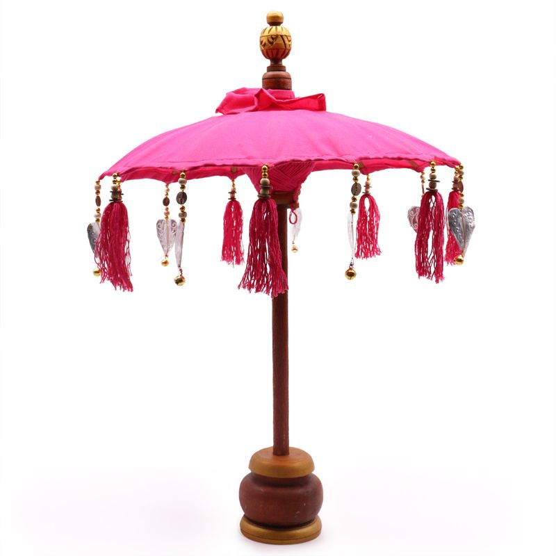 Bali Home Decor чадър - памук - розов - 40 см