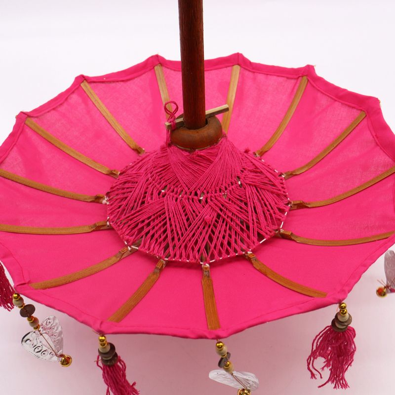 Bali Home Decor чадър - памук - розов - 40 см