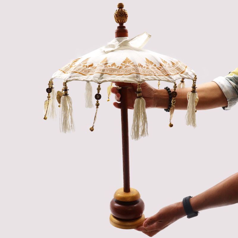 Bali Home Decor чадър - памук - розов - 40 см