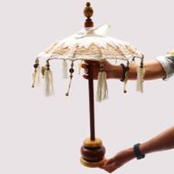 Bali Home Decor чадър - памук - розов - 40 см