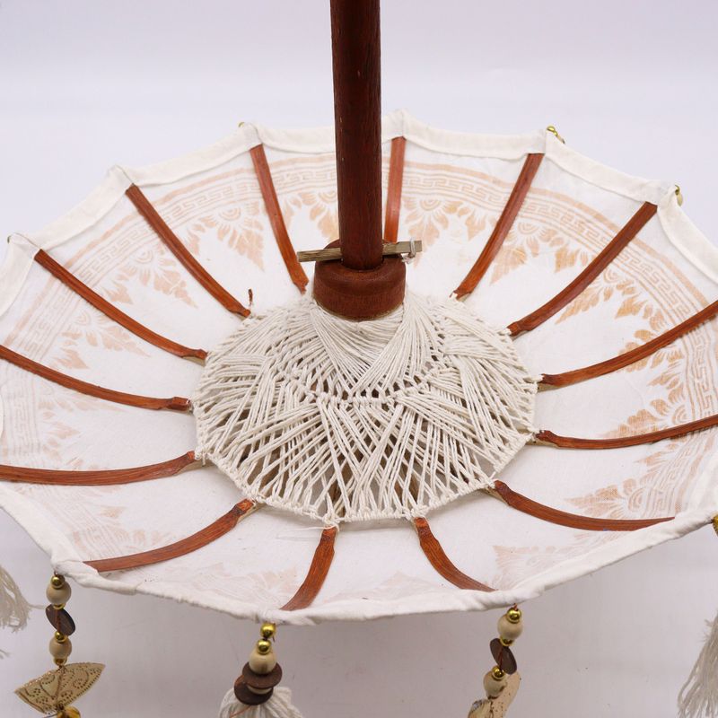 Bali Home Decor Парасол - Канва - Натурал - 40 см