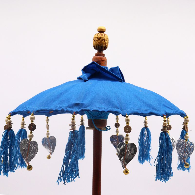 Bali Home Decor Парасол - Памук - Син - 40 см