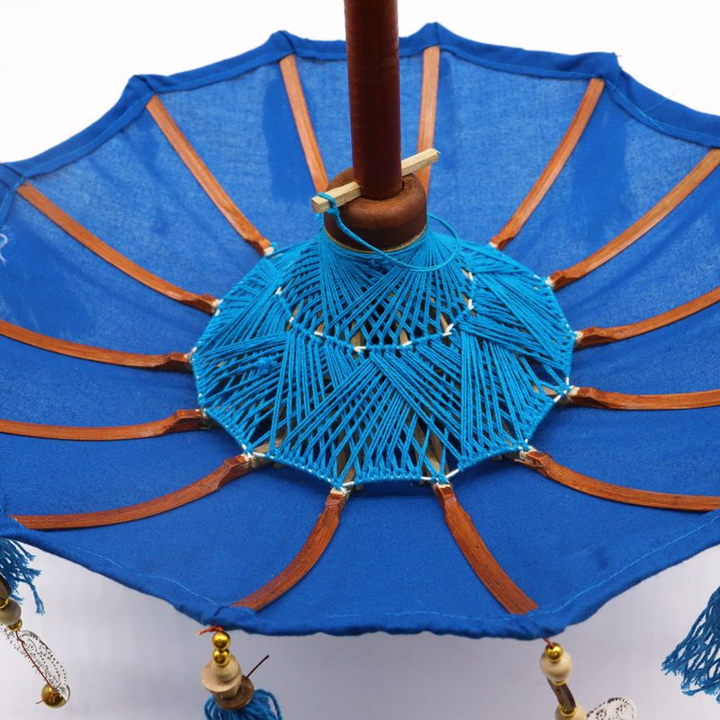 Bali Home Decor Парасол - Памук - Син - 40 см