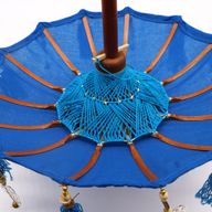 Bali Home Decor Парасол - Памук - Син - 40 см