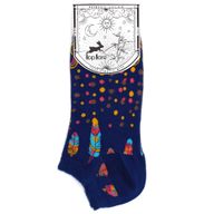 Hop Hare ниски бамбукови чорапи - индийски пера S/M