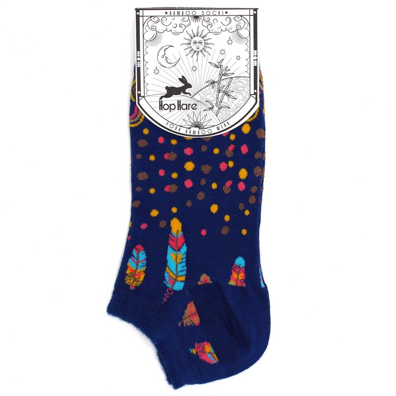 Hop Hare ниски бамбукови чорапи - индийски пера S/M