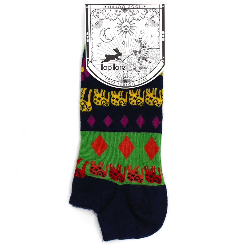 Hop Hare ниски бамбукови чорапи - Lucky Elephant S/M