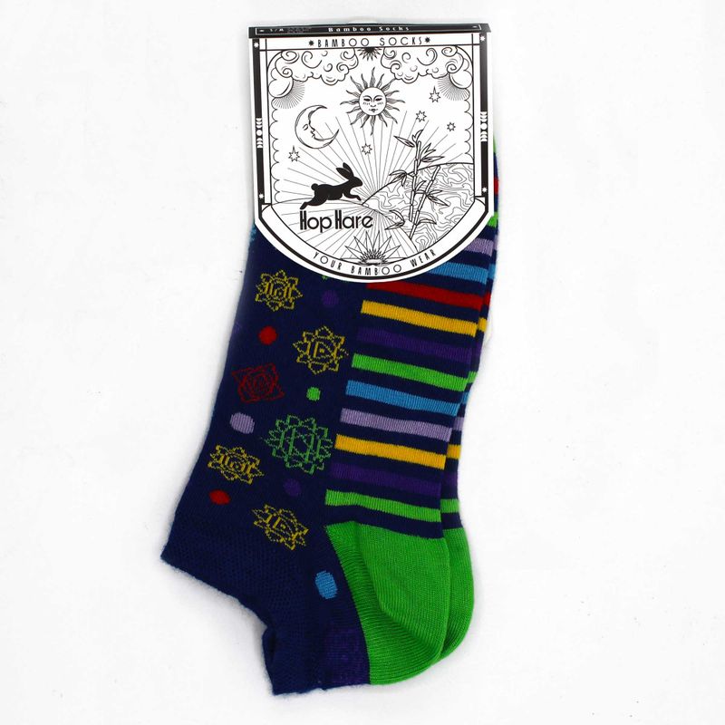 Hop Hare бамбукови чорапи ниски - 7 чакри S/M