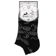 Hop Hare ниски бамбукови чорапи - Ден и нощ S/M