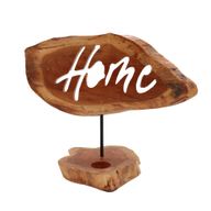 Дървен Свещник с Надпис Home