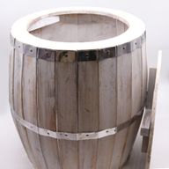 Маса от бъчва за бира - избелена 60×48,5 см