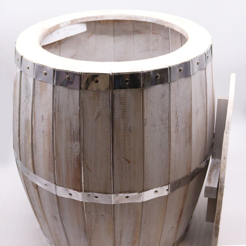Маса от бъчва за бира - избелена 60×48,5 см