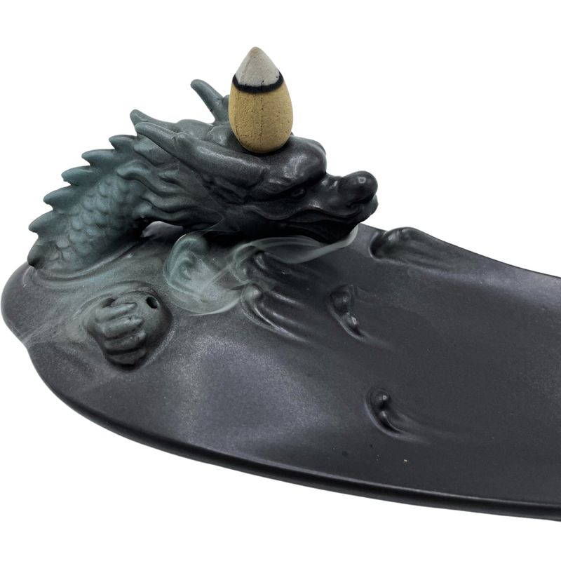 Кадилница с Ефект на Обратен Поток - Дракон в Басейн (изящни дейтали)