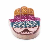 Поставка за Тамян от Стеатит "Hamsa" - 9x6см - Дървото на Живота