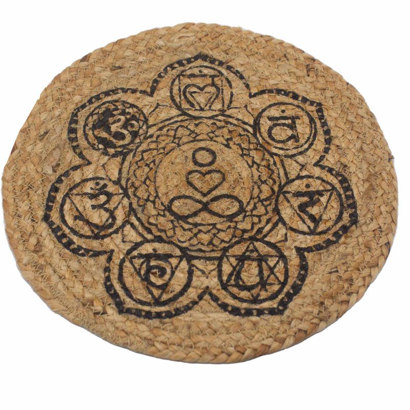 Естествена Подложка От Юта 30 см (принт чакра)