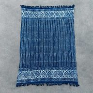 Ръчно изработено индигово одеяло - 170x120 см - Seedha Arrows