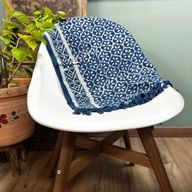 Ръчно изработена индиго пътека - 170x60 см - Madjid Tiles