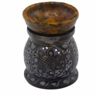 Маслена Горелка - 10см - Mandala Flower - Black & Yellow