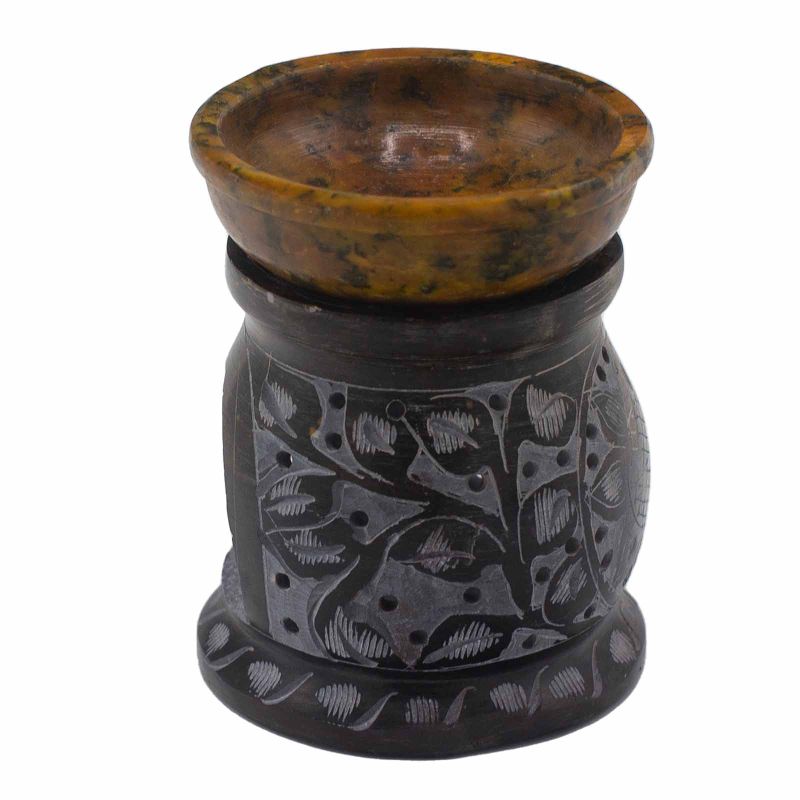 Маслена Горелка - 10см - Mandala Flower - Black & Yellow