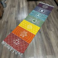 Йога постелка - 60x200 см - 7 чакри