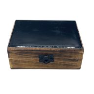 Керамична Кутия от Манго Черна - 15x10x6 см