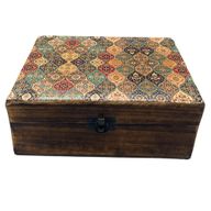 Голяма Керамична Кутия Традиционен Мотив - 20x15x7.5 см