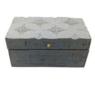 Винтидж Деко Кутия Сива Звезда 22x12x10 см