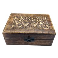Средна дървена кутия за спомени 15x10x6 см - Дървото на живота