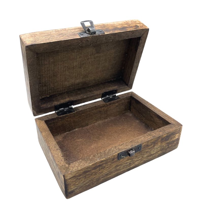Средна дървена сувенирна кутия 15x10x6 см - Буда