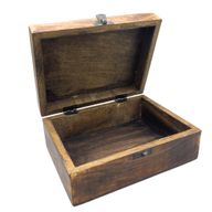 Голяма дървена кутия за спомени 20x15x7.5 см - Будда