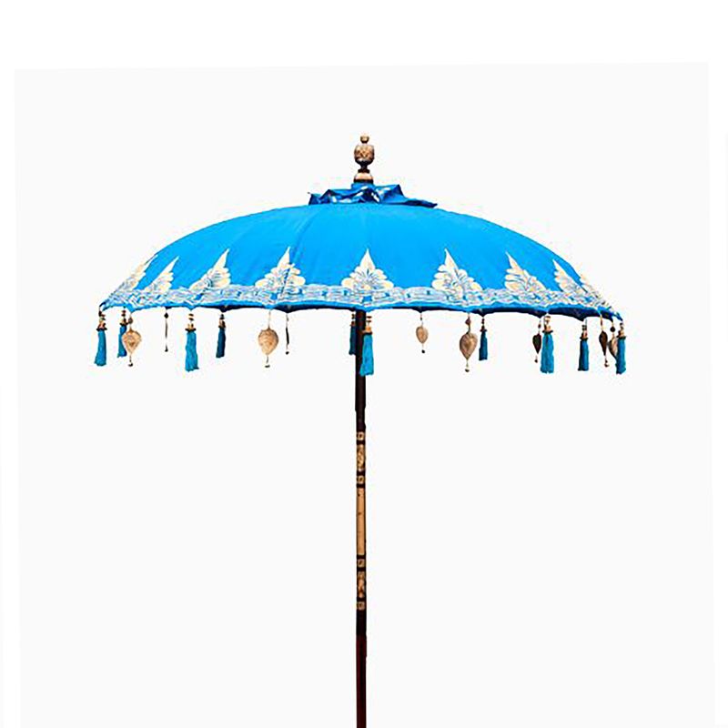Bali Patio Parasol - памук - бирюзов декор - 2 м