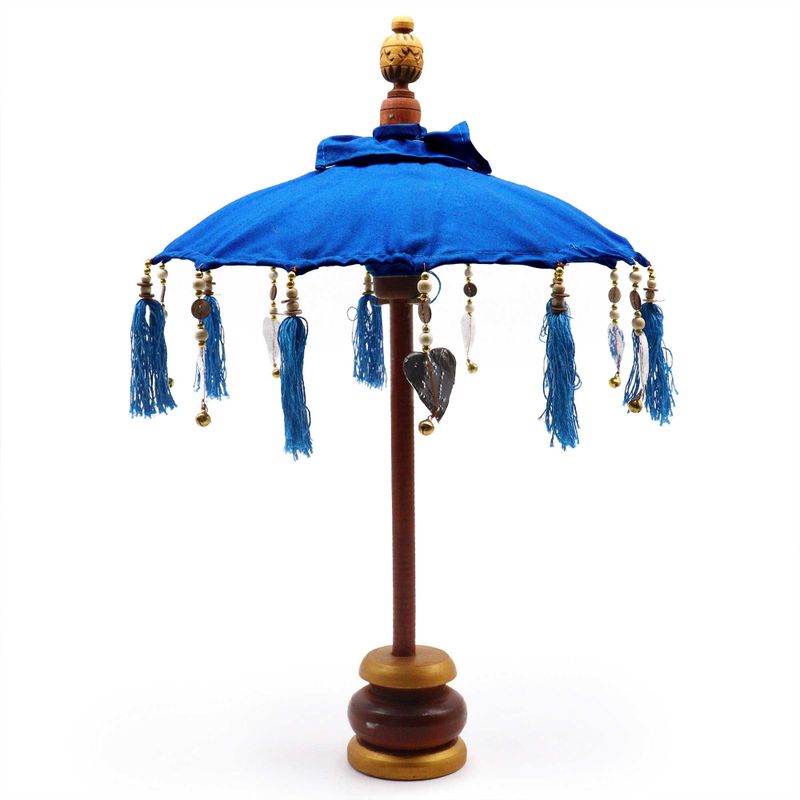 Bali Home Decor Парасол - Памук - Син - 40 см