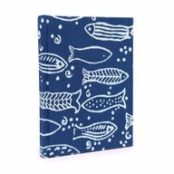 Памучно подвързана тетрадка 20×15 см - 96 страници - Indigo Fish