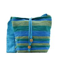 Nepal Sling Bag - Пролетни ливади зелено и синьо