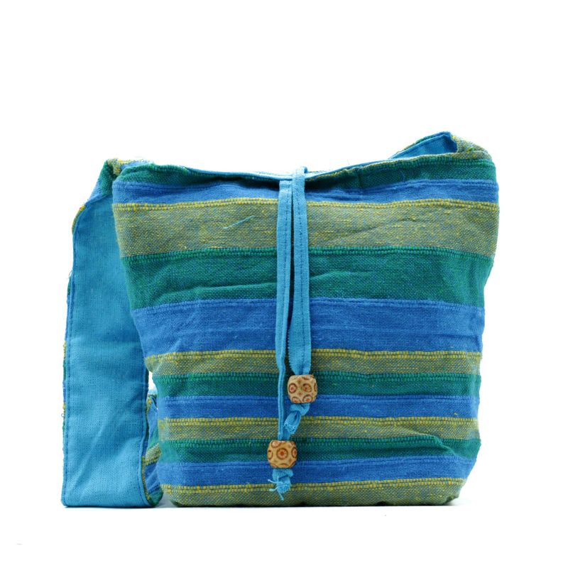 Nepal Sling Bag - Пролетни ливади зелено и синьо