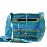 Nepal Sling Bag - Пролетни ливади зелено и синьо