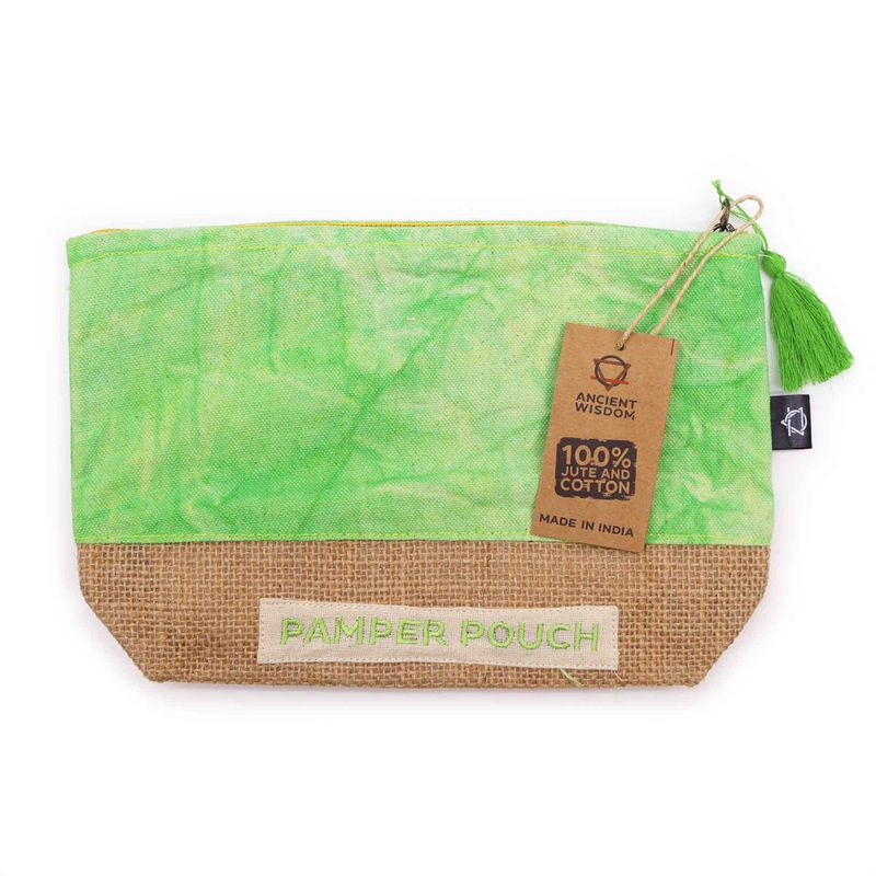 Pamper Pouch - Зеленото на Майката Земя - камъково пране