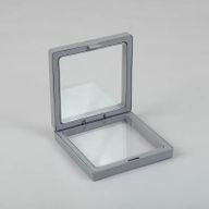 Med 3D дисплей с плаваща рамка 9x9 см - сив