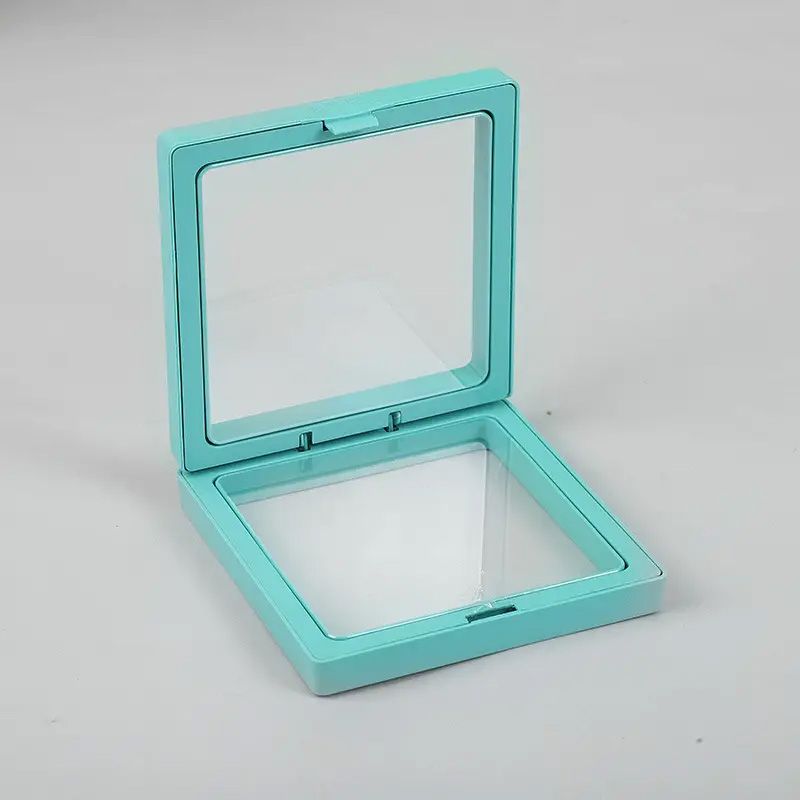 Малка 3D плаваща рамка за дисплей 7x7 см - теал