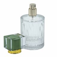 Teal Moss - 50ml Кръгла бутилка с релефни ивици, спрей и капачка