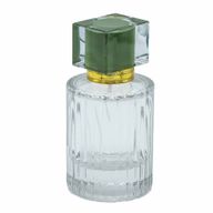 Teal Moss - 50ml Кръгла бутилка с релефни ивици, спрей и капачка