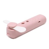 Розов USB Презареждащ се Вентилатор и Спрей за Лице с Нано Мъгла