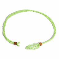 Конец за огърлица със скъпоценен камък, кристален - 45 см / 18 инча - Зелен