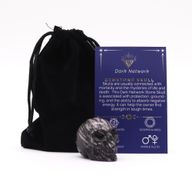 Малък Череп от Тъмен Мрежест Камък - 40x30x28 мм
