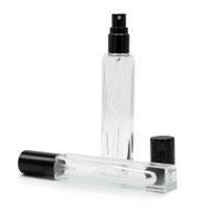 10ml квадратна висока тънка бутилка, черен спрей и капачка