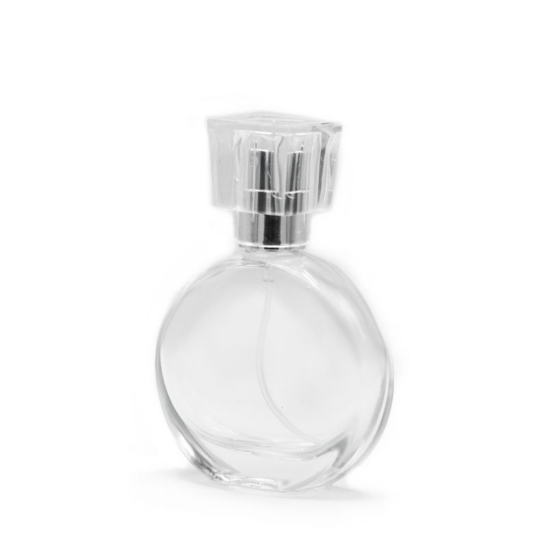 30ml овална бутилка, сребърен спрей и кристална капачка