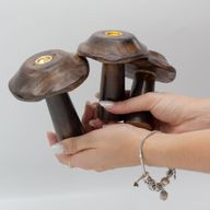 Комплект от 3 Плоски Гъби - Държаци за Ароматни Конуси и Пръчици - (13см , 12см и 11см)