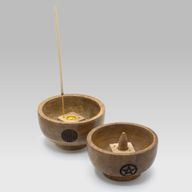 Малка Ритуална Купа - Поставка за Ароматни Конуси и Пръчици - 11x5,5см