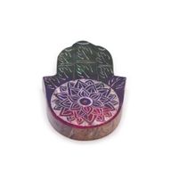 Поставка за Тамян от Стеатит "Hamsa" - 9x6см - Лотос